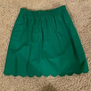 J Crew Factory Scalloped Skirt